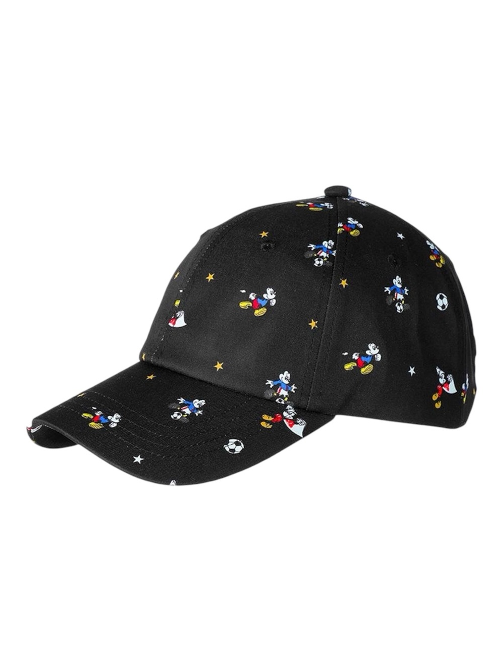 Mickey Mouse Black Sports Soccer Baseball Cap Hat Disney Unisex Adjustable